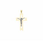 Men's Slab Cross in 18K Gold