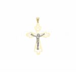 Men's Slab Cross in 18K Gold