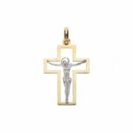 Men's Slab Cross in 18K Gold