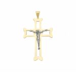Men's Slab Cross in 18K Gold