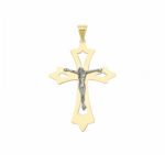 Men's Slab Cross in 18K Gold
