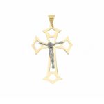 Men's Slab Cross in 18K Gold