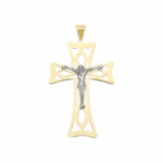 Men's Slab Cross in 18K Gold