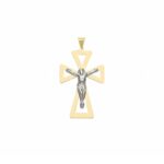 Men's Slab Cross in 18K Gold