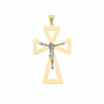 Men's Slab Cross in 18K Gold