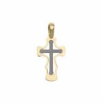 Men's Slab Cross in 18K Gold