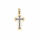 Men's Slab Cross in 18K Gold