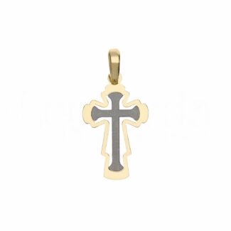 Men's Slab Cross in 18K Gold
