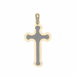 Men's Slab Cross in 18K Gold