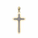 Men's Slab Cross in 18K Gold