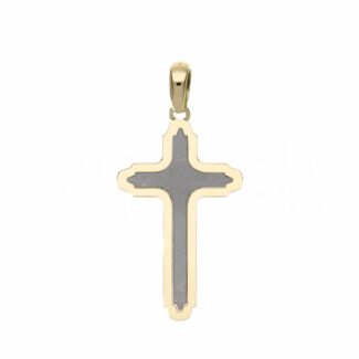 Men's Slab Cross in 18K Gold