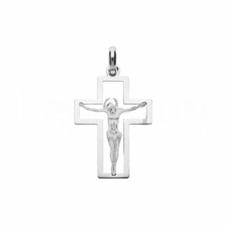 Men's Slab Cross in 18K Gold