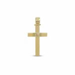 Men's Diamond Cross in 18K Gold