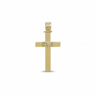Men's Diamond Cross in 18K Gold