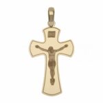 Men's Slab Cross in 18K Gold