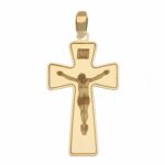 Men's Slab Cross in 18K Gold