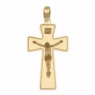 Men's Slab Cross in 18K Gold
