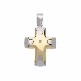 Men's Cross in 18K Gold