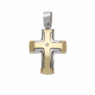 Men's Cross in 18K Gold