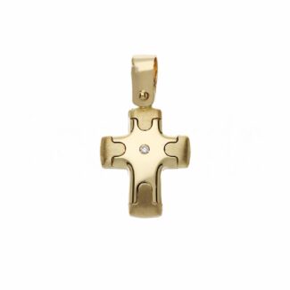 Men's Cross in 18K Gold