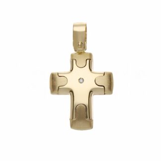 Men's Cross in 18K Gold