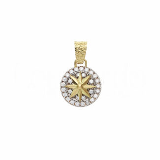 Men's Pavè Fantasy Pendant in 18K Gold