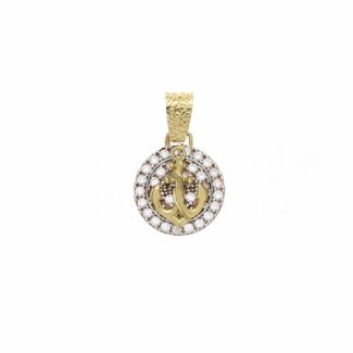 Men's Pavè Fantasy Pendant in 18K Gold