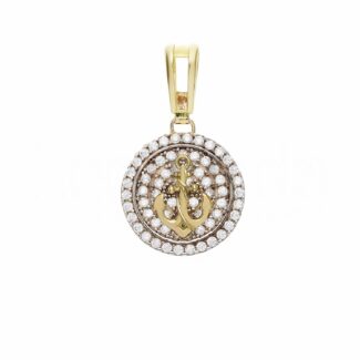 Men's Pavè Fantasy Pendant in 18K Gold