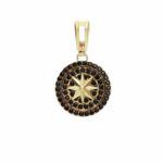 Men's Pavè Fantasy Pendant in 18K Gold