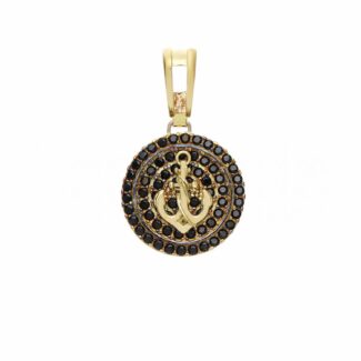Men's Pavè Fantasy Pendant in 18K Gold