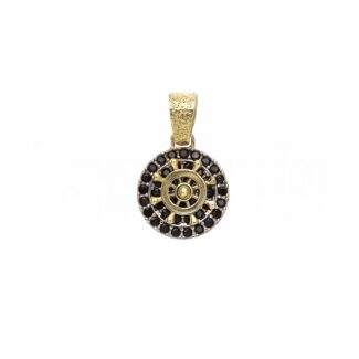 Men's Pavè Fantasy Pendant in 18K Gold