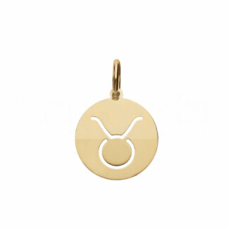 Pierced Zodiac Sign Pendant in 18K Gold
