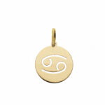 Pierced Zodiac Sign Pendant in 18K Gold
