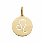 Pierced Zodiac Sign Pendant in 18K Gold