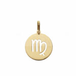 Pierced Zodiac Sign Pendant in 18K Gold