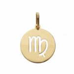 Pierced Zodiac Sign Pendant in 18K Gold