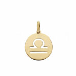 Pierced Zodiac Sign Pendant in 18K Gold