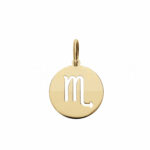 Pierced Zodiac Sign Pendant in 18K Gold