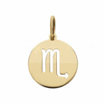 Pierced Zodiac Sign Pendant in 18K Gold