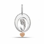Women's Sacred Heart Pendant in 18K Gold
