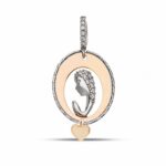 Women's Sacred Heart Pendant in 18K Gold